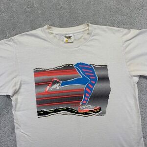 Vintage 1991 Running Marathon Graphic T Shirt Mens Large Tennessee River Grunge